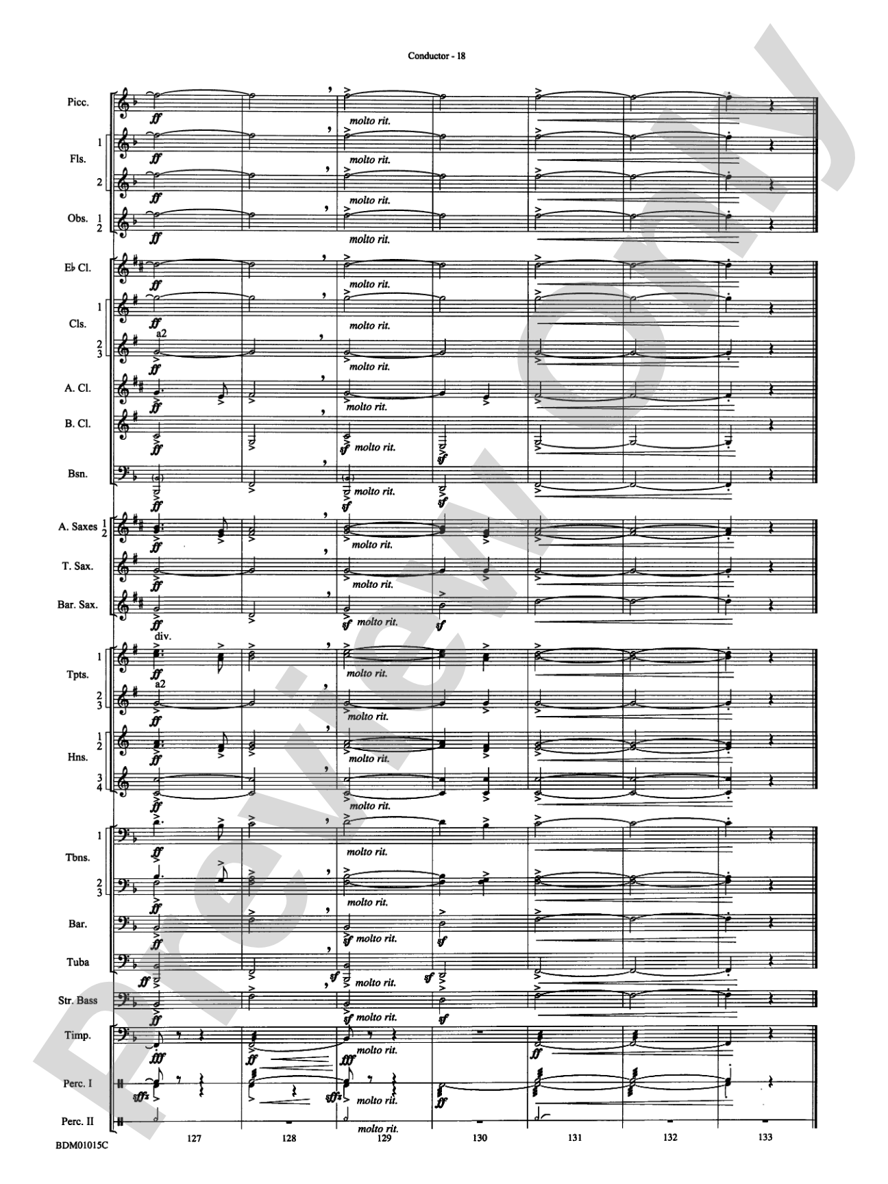 Brighton Beach (Concert March): Concert Band Conductor Score & Parts