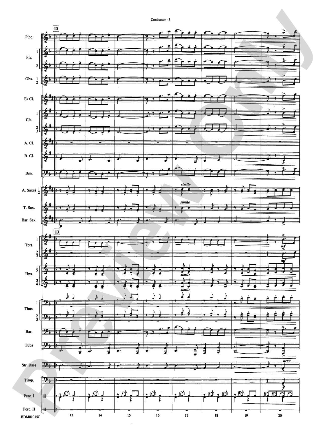 Brighton Beach (Concert March): Concert Band Conductor Score & Parts