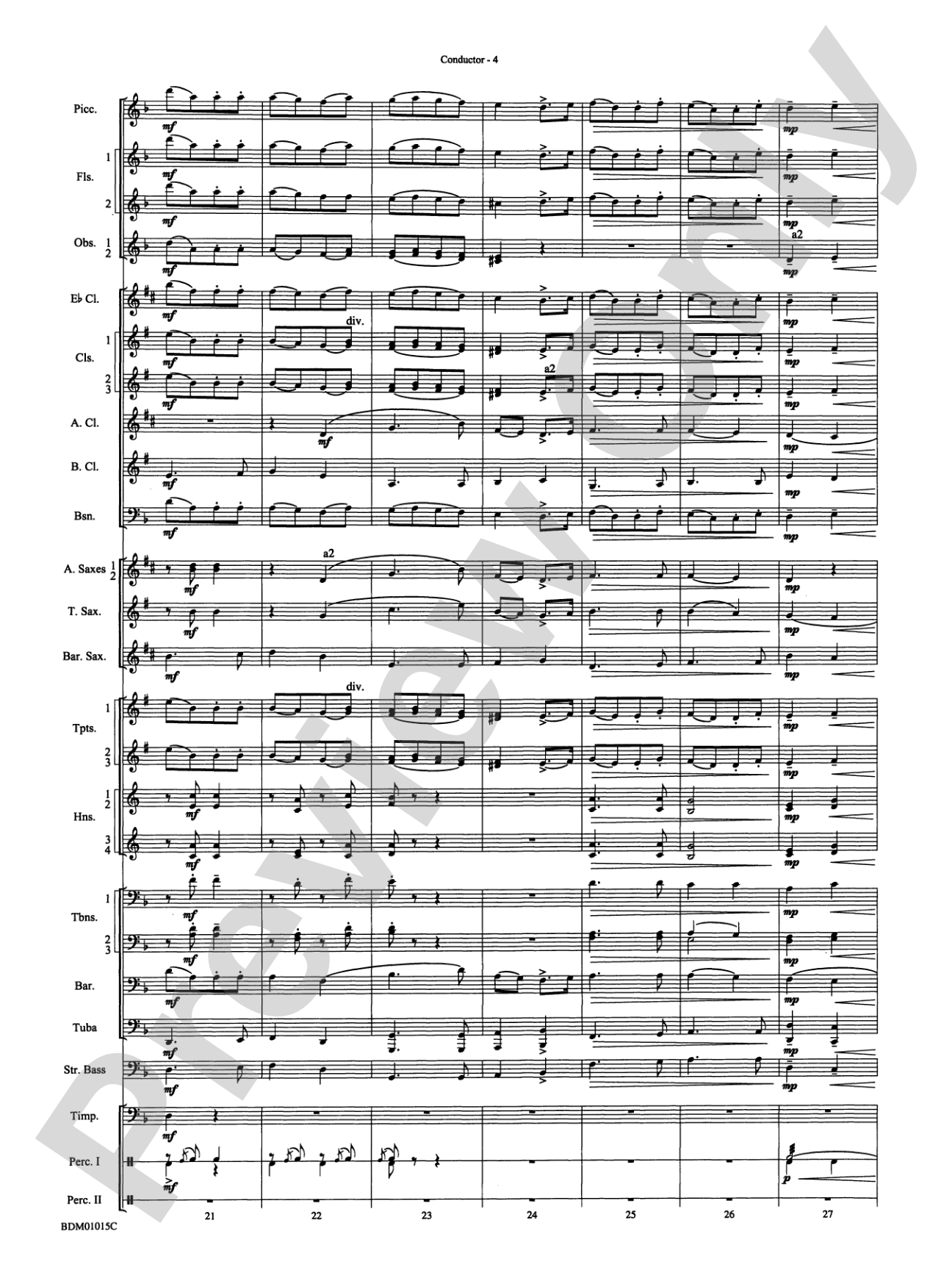 Brighton Beach (Concert March): Concert Band Conductor Score & Parts