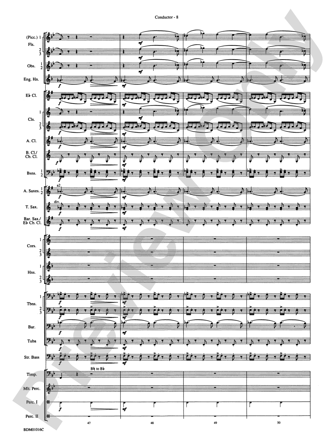 Fanfare and Allegro: Concert Band Conductor Score & Parts