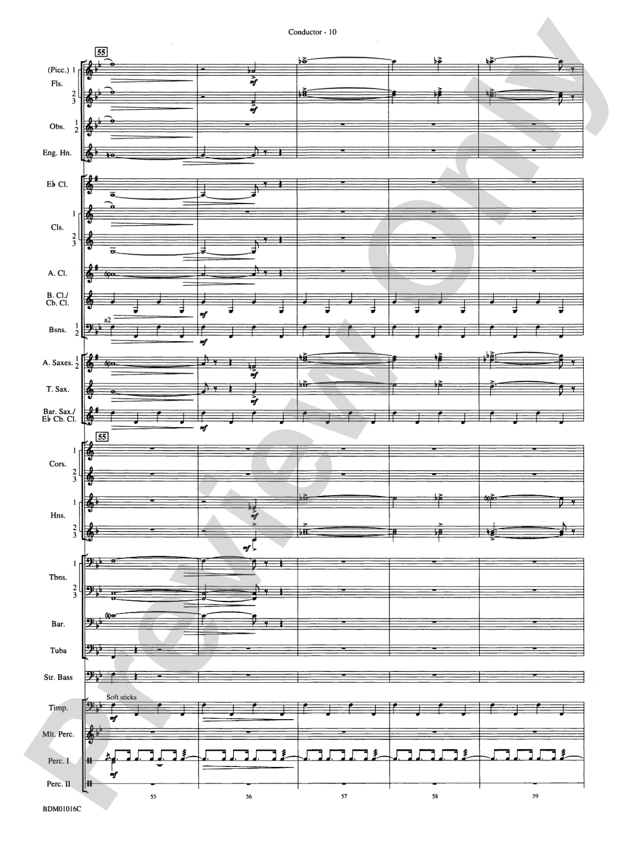 Fanfare and Allegro: Concert Band Conductor Score & Parts