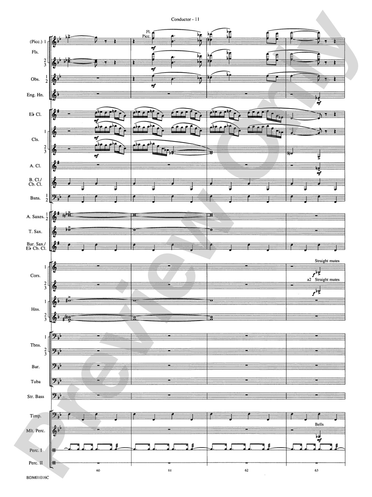 Fanfare and Allegro: Concert Band Conductor Score & Parts
