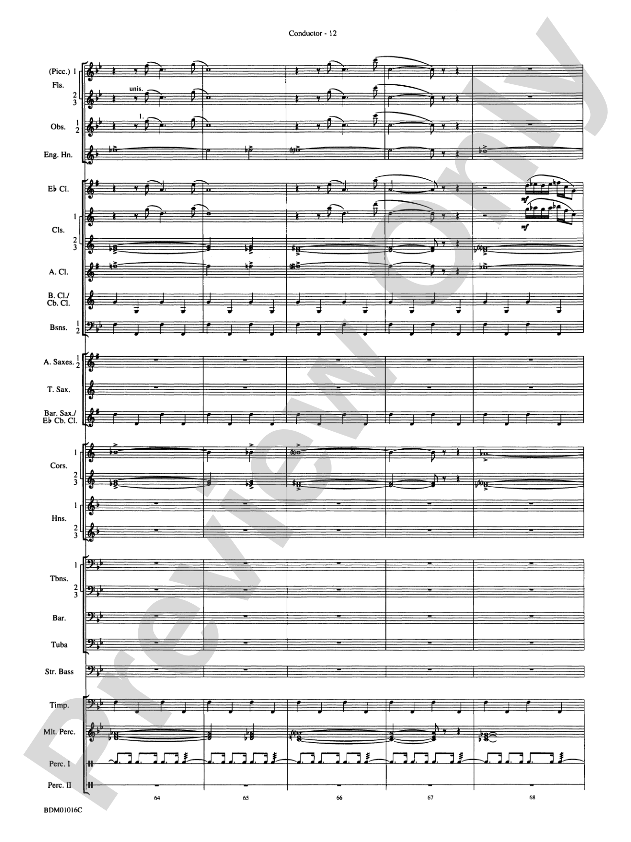 Fanfare and Allegro: Concert Band Conductor Score & Parts