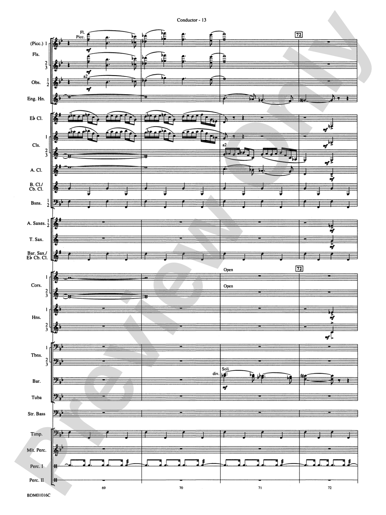 Fanfare and Allegro: Concert Band Conductor Score & Parts
