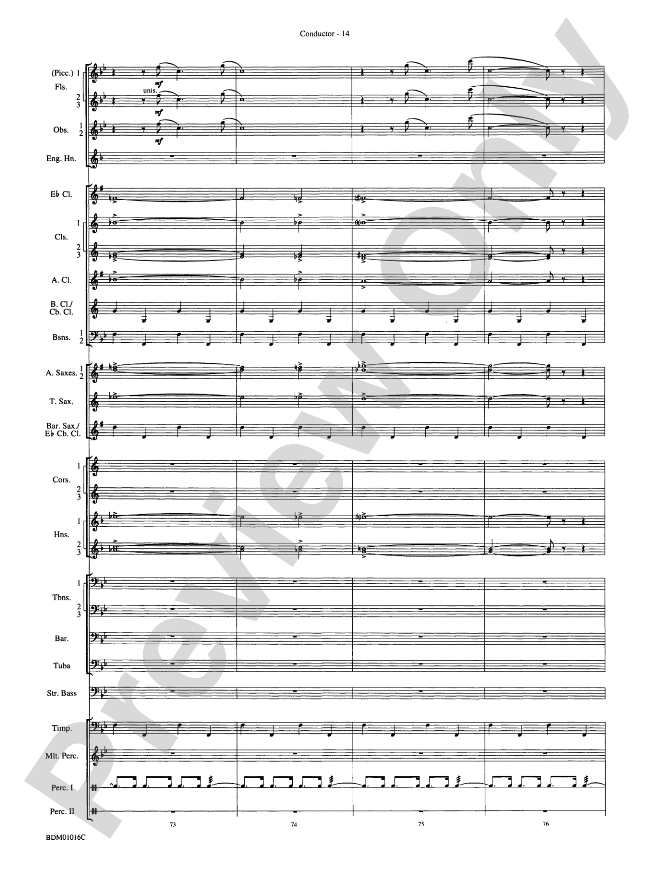 Fanfare and Allegro: Concert Band Conductor Score & Parts
