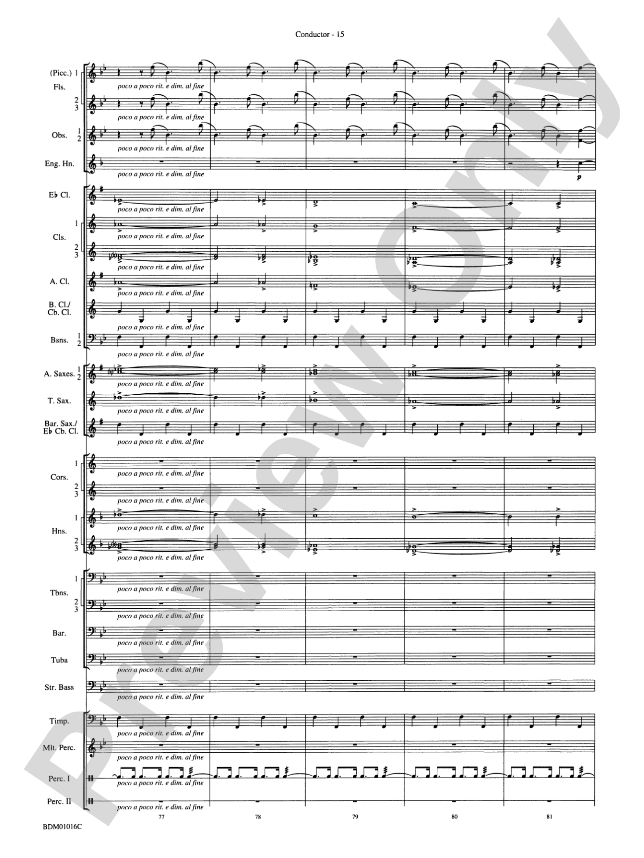 Fanfare and Allegro: Concert Band Conductor Score & Parts