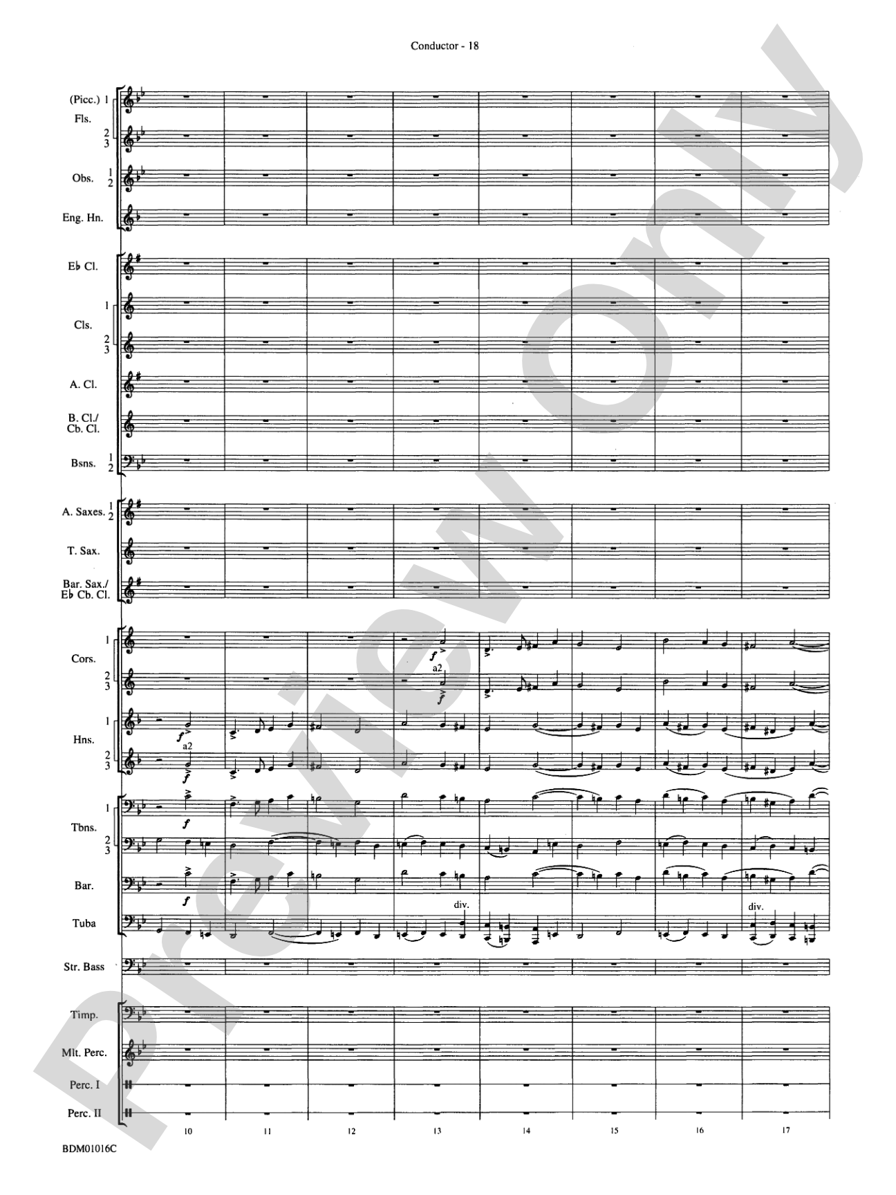 Fanfare and Allegro: Concert Band Conductor Score & Parts