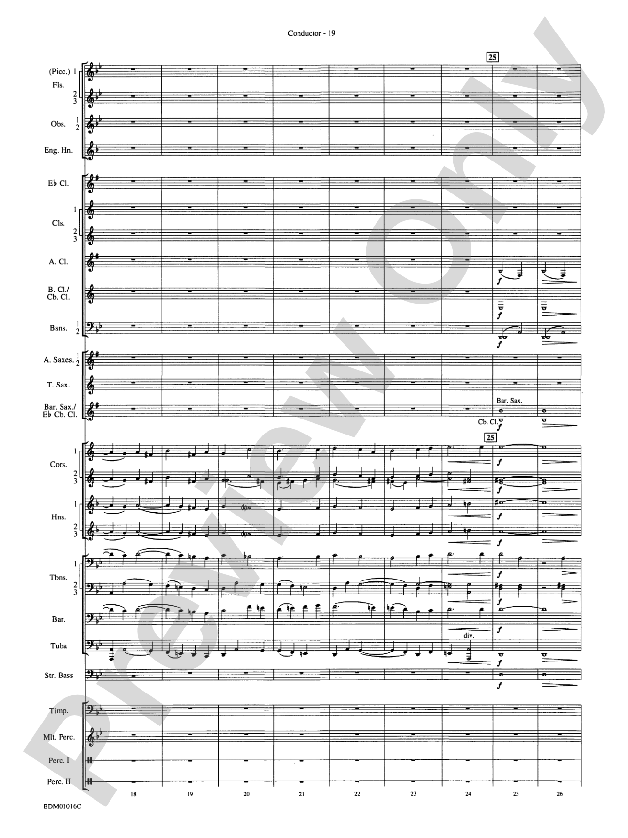 Fanfare and Allegro: Concert Band Conductor Score & Parts