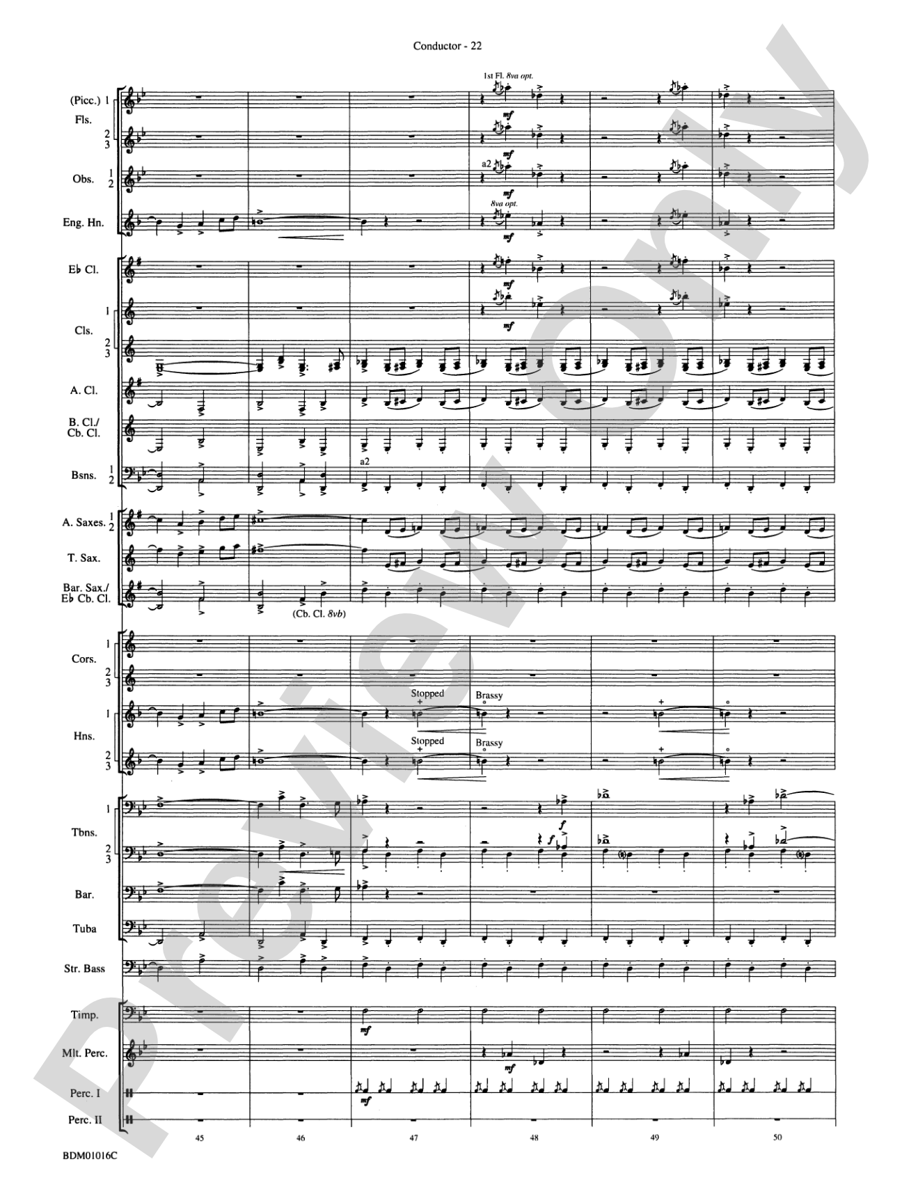 Fanfare and Allegro: Concert Band Conductor Score & Parts