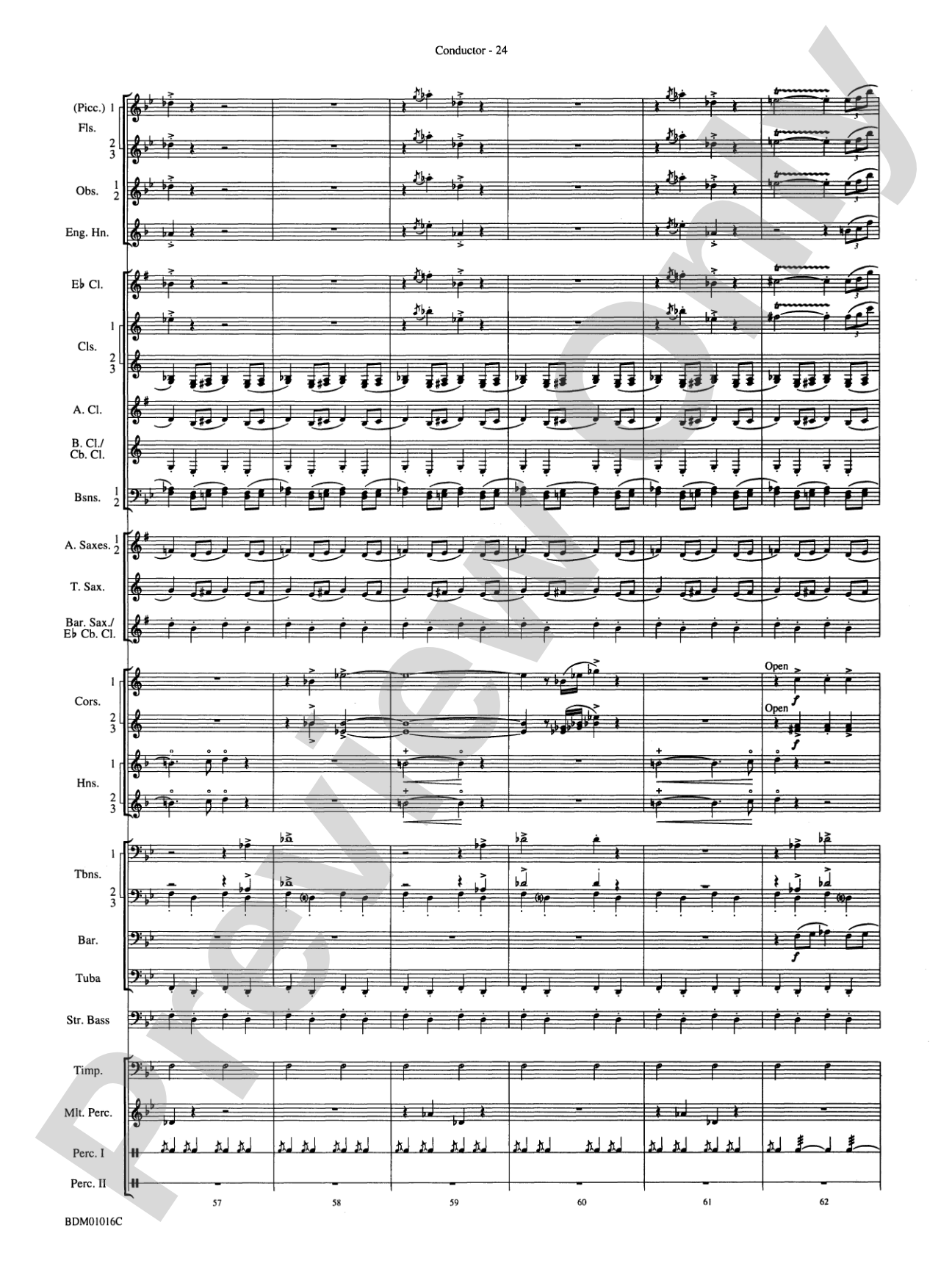 Fanfare and Allegro: Concert Band Conductor Score & Parts