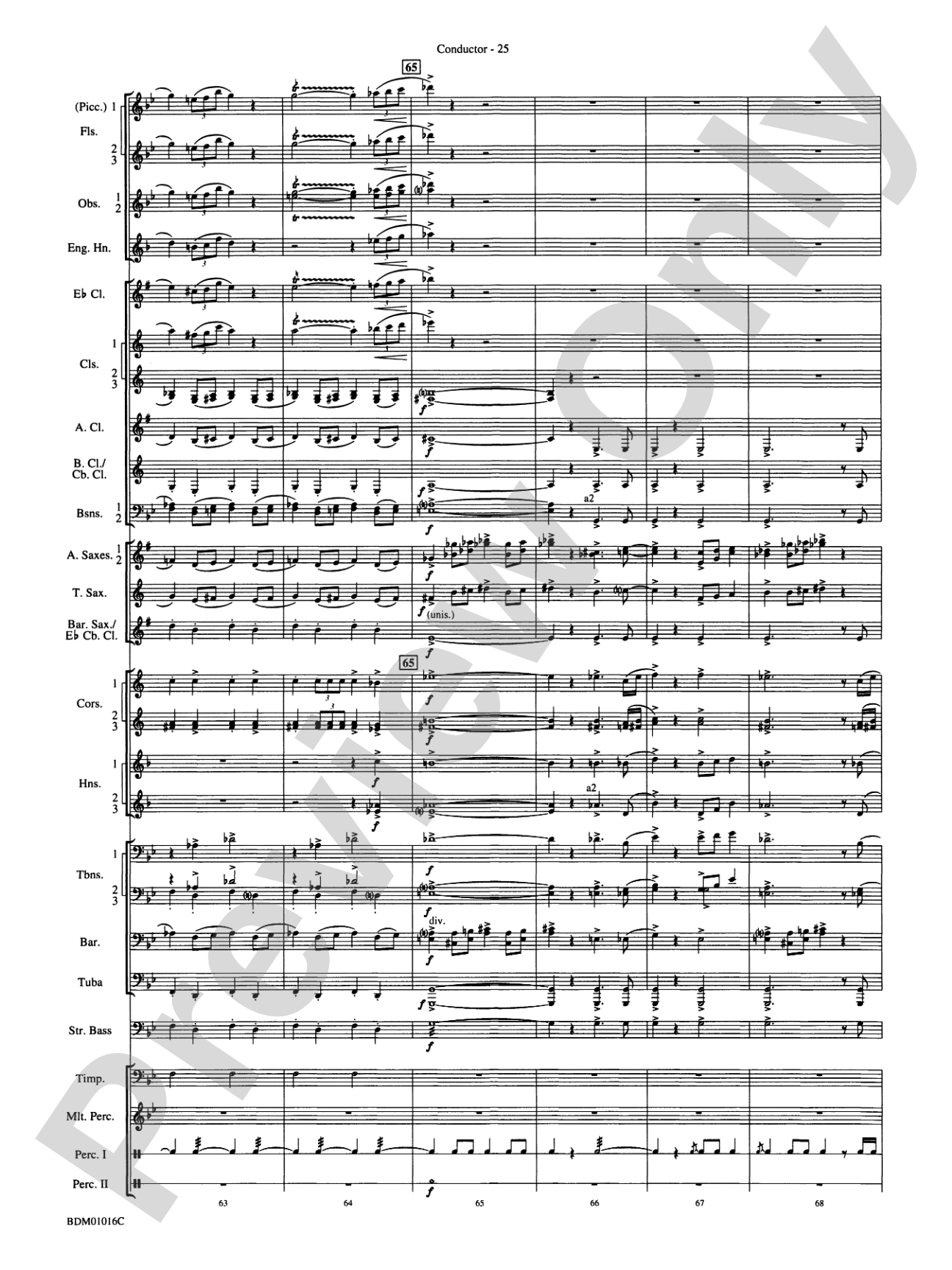 Fanfare and Allegro: Concert Band Conductor Score & Parts