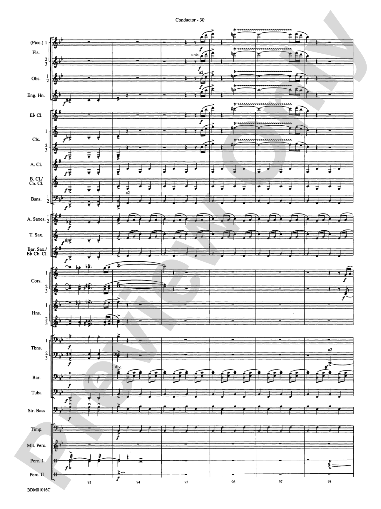 Fanfare and Allegro: Concert Band Conductor Score & Parts