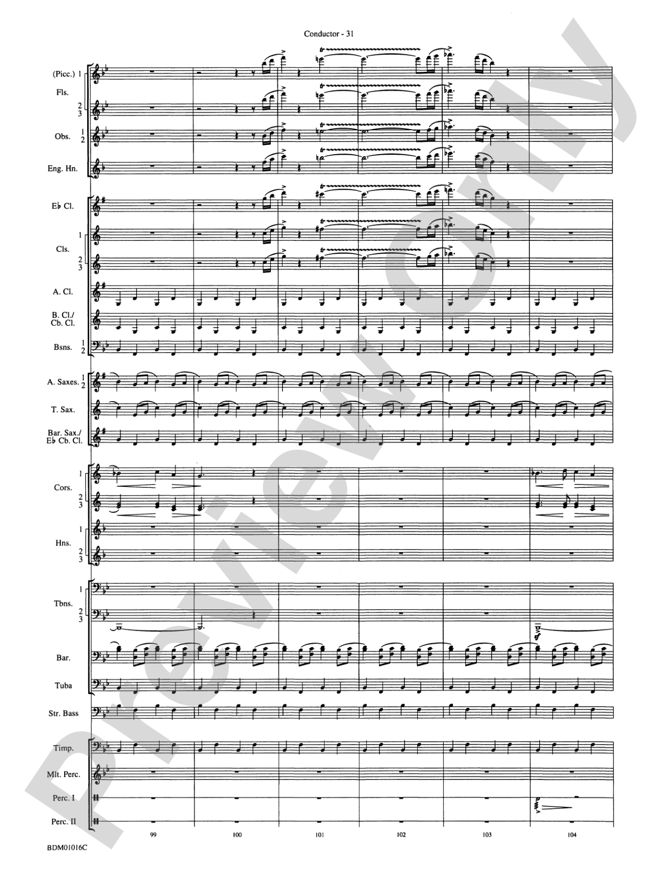 Fanfare and Allegro: Concert Band Conductor Score & Parts