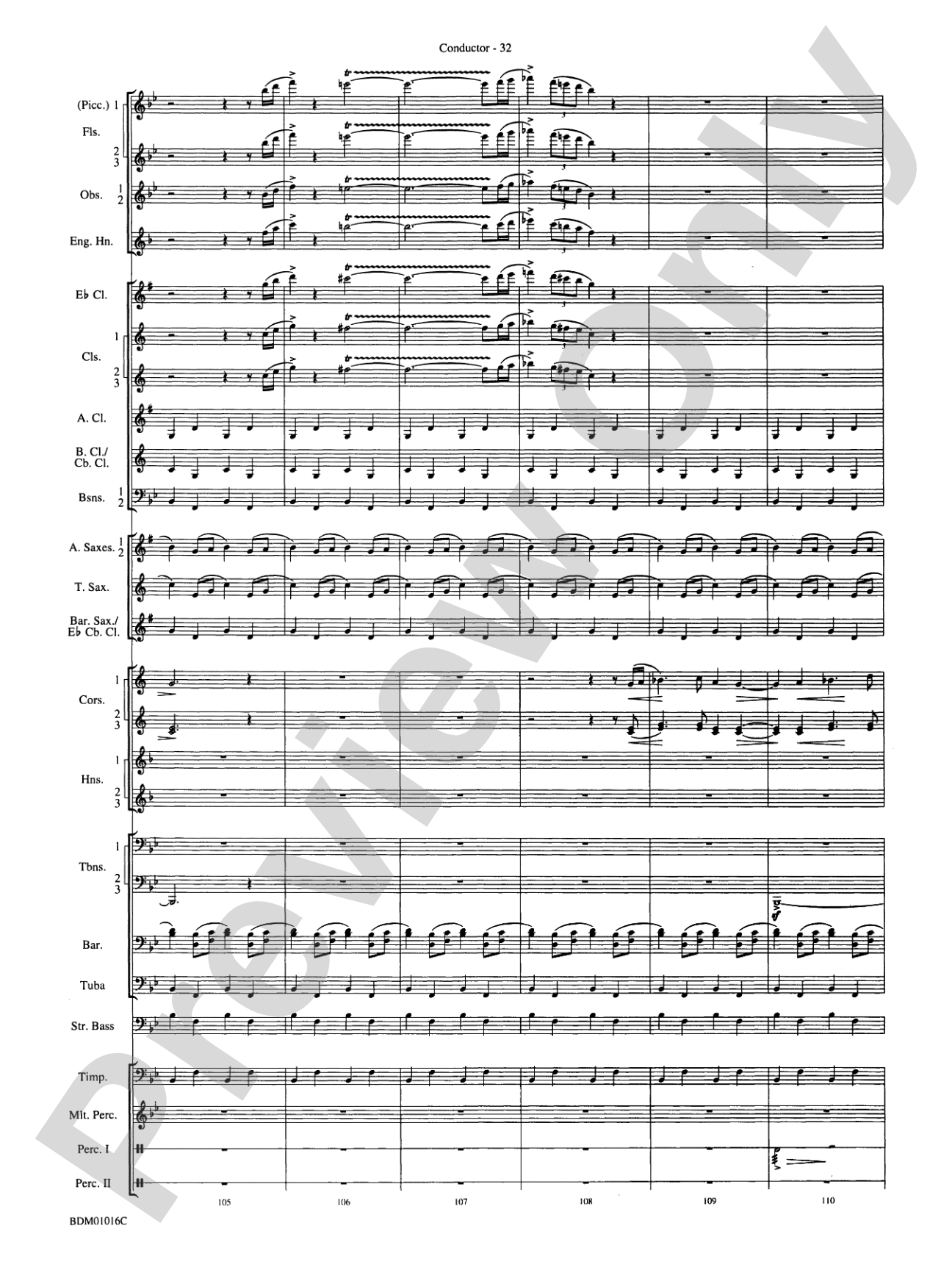Fanfare and Allegro: Concert Band Conductor Score & Parts