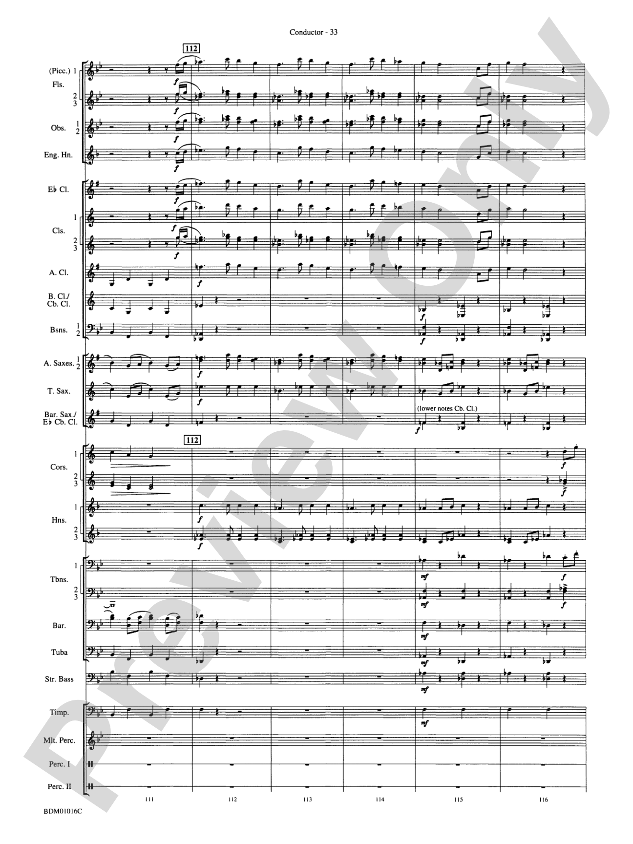 Fanfare and Allegro: Concert Band Conductor Score & Parts