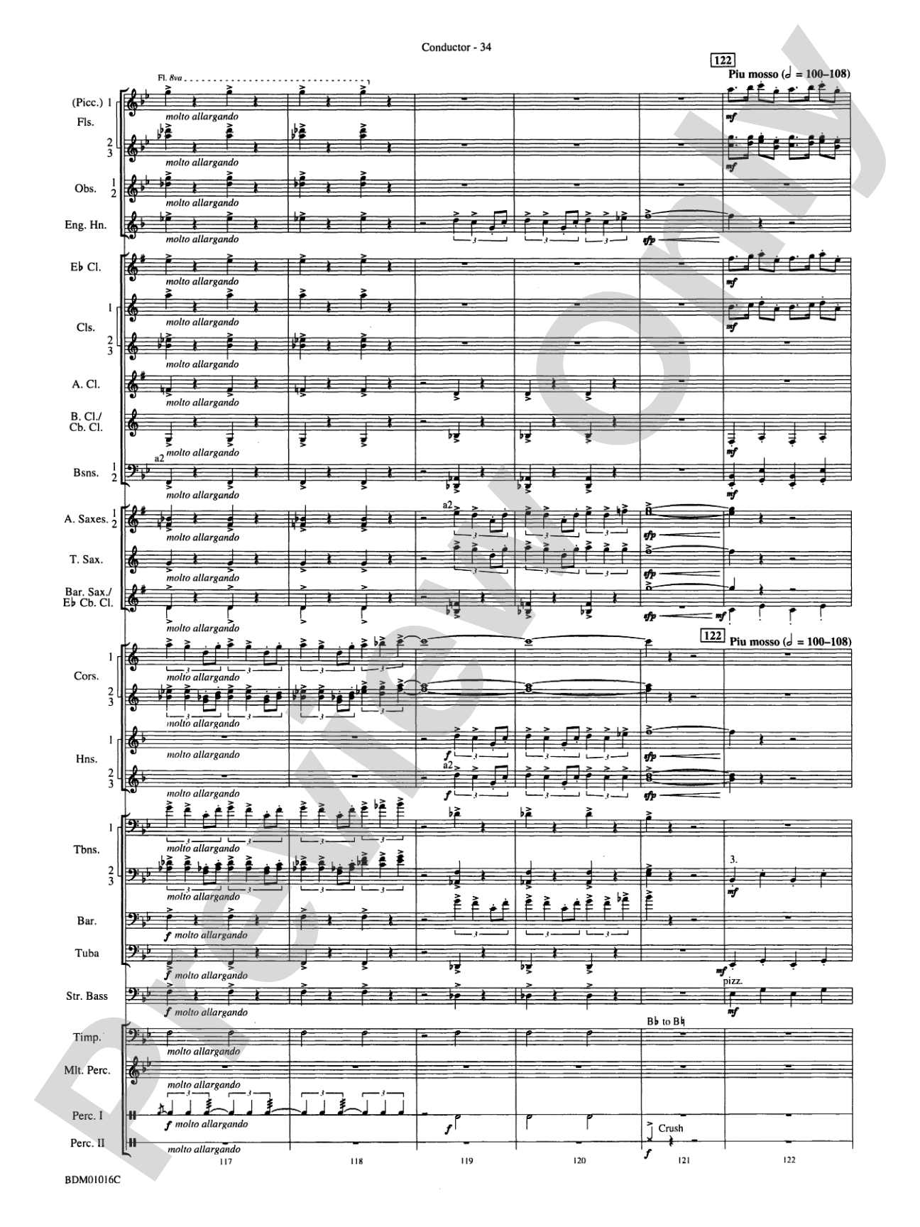 Fanfare and Allegro: Concert Band Conductor Score & Parts