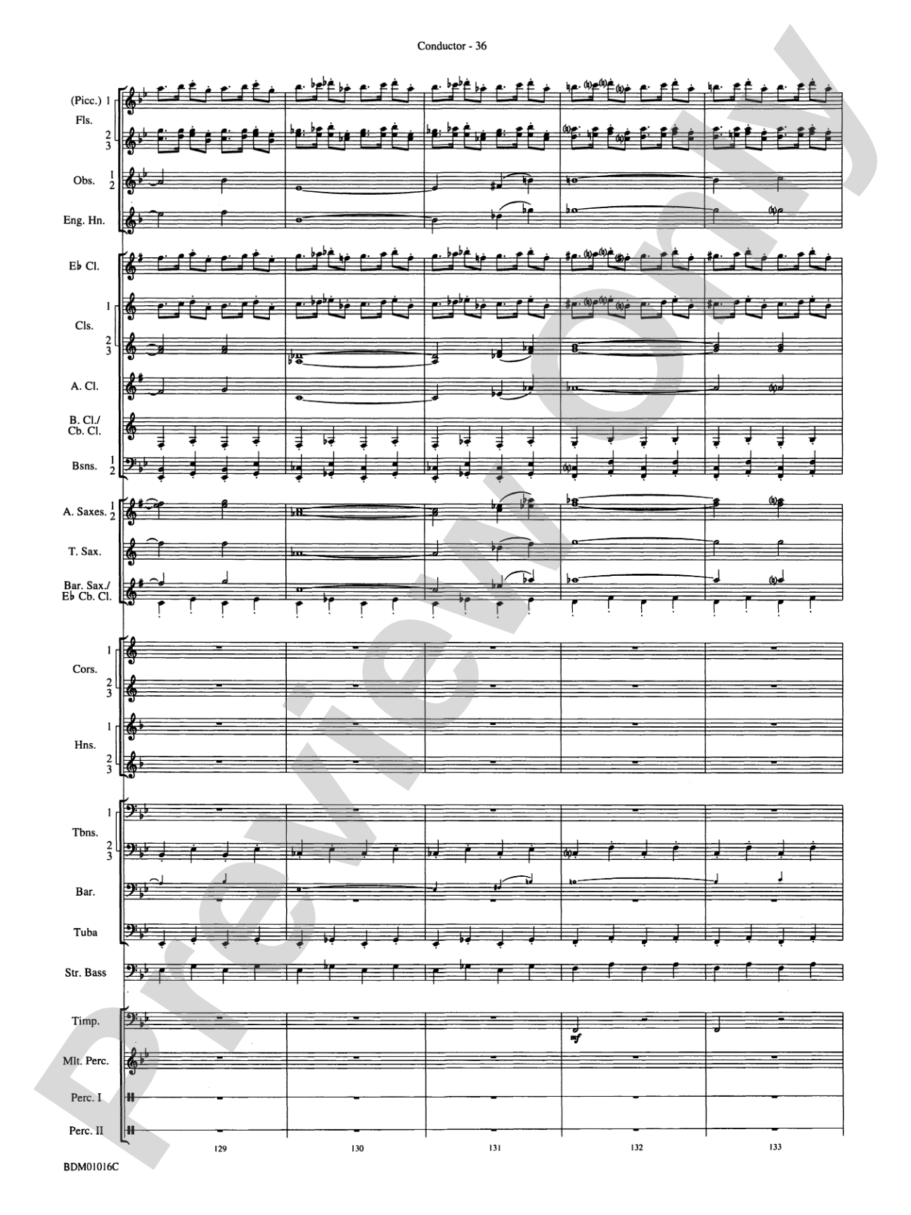 Fanfare and Allegro: Concert Band Conductor Score & Parts
