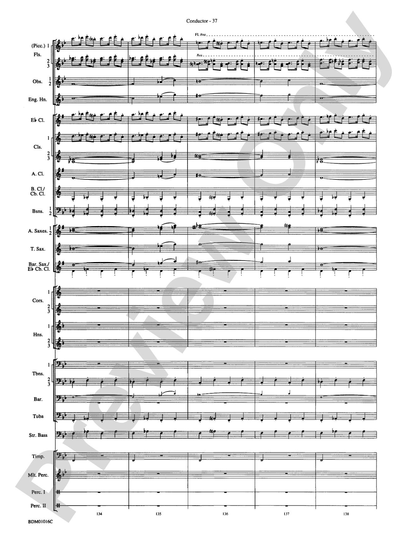 Fanfare and Allegro: Concert Band Conductor Score & Parts