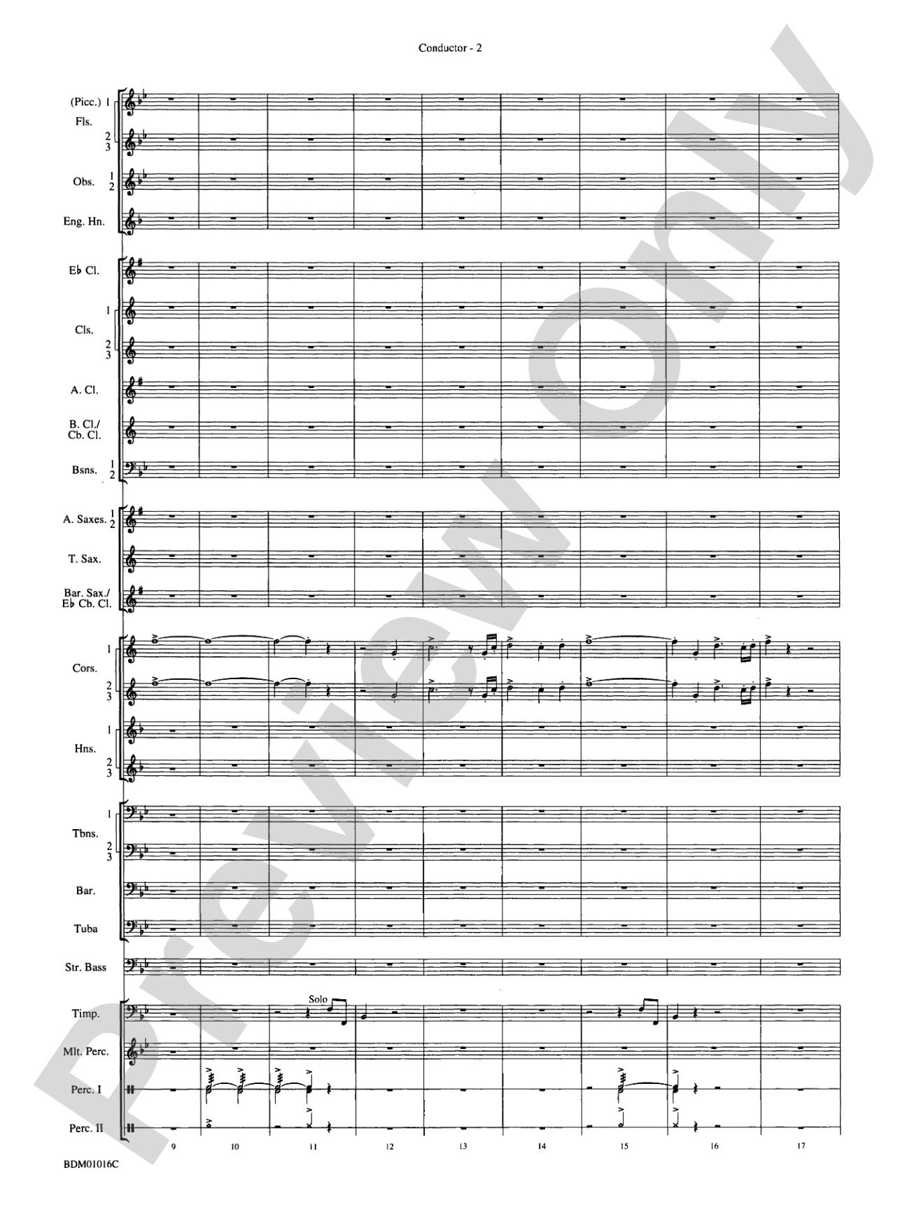 Fanfare and Allegro: Concert Band Conductor Score & Parts