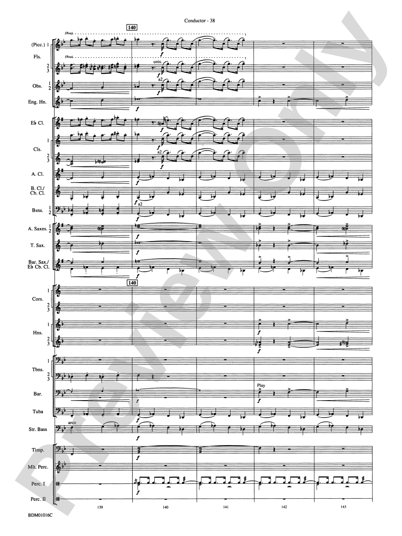 Fanfare and Allegro: Concert Band Conductor Score & Parts