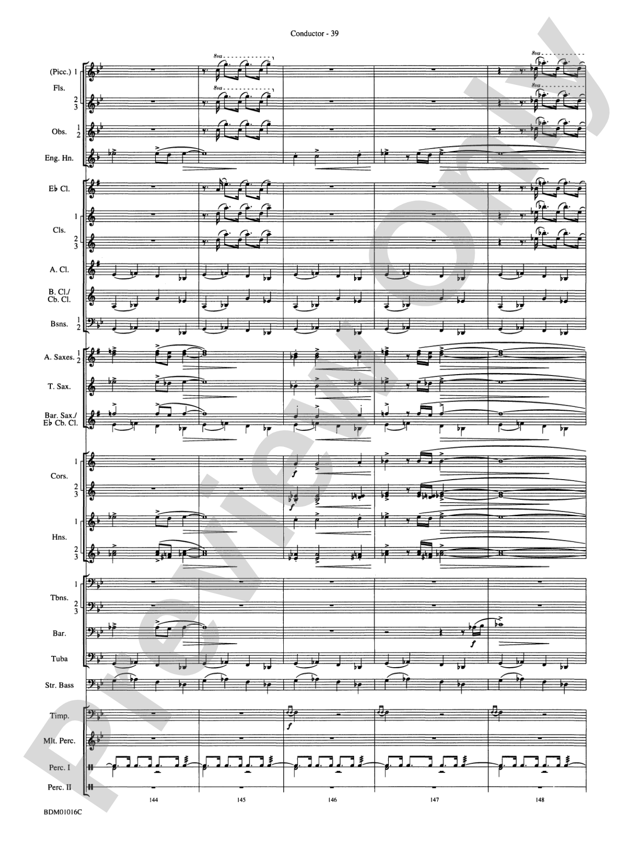 Fanfare and Allegro: Concert Band Conductor Score & Parts