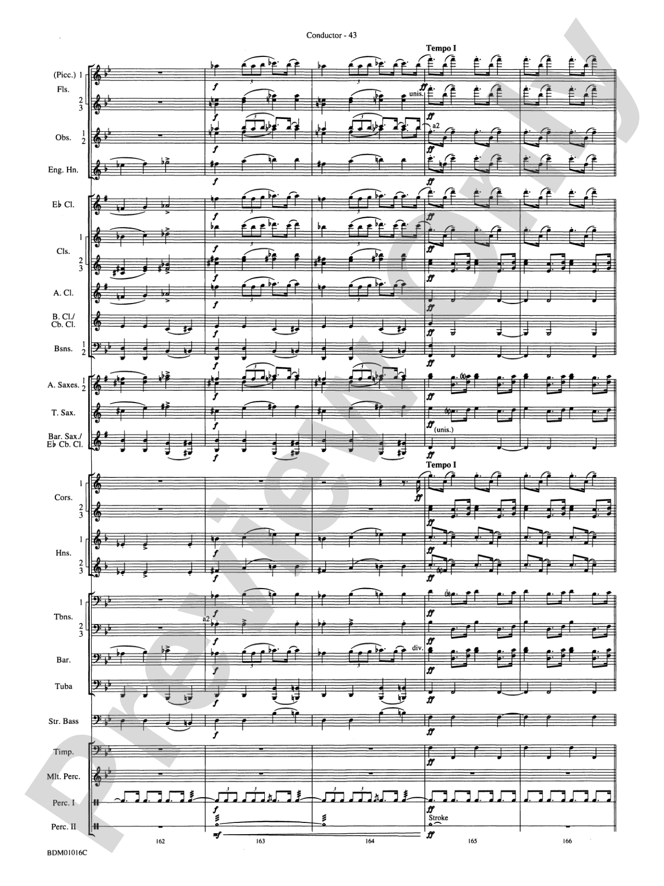 Fanfare and Allegro: Concert Band Conductor Score & Parts