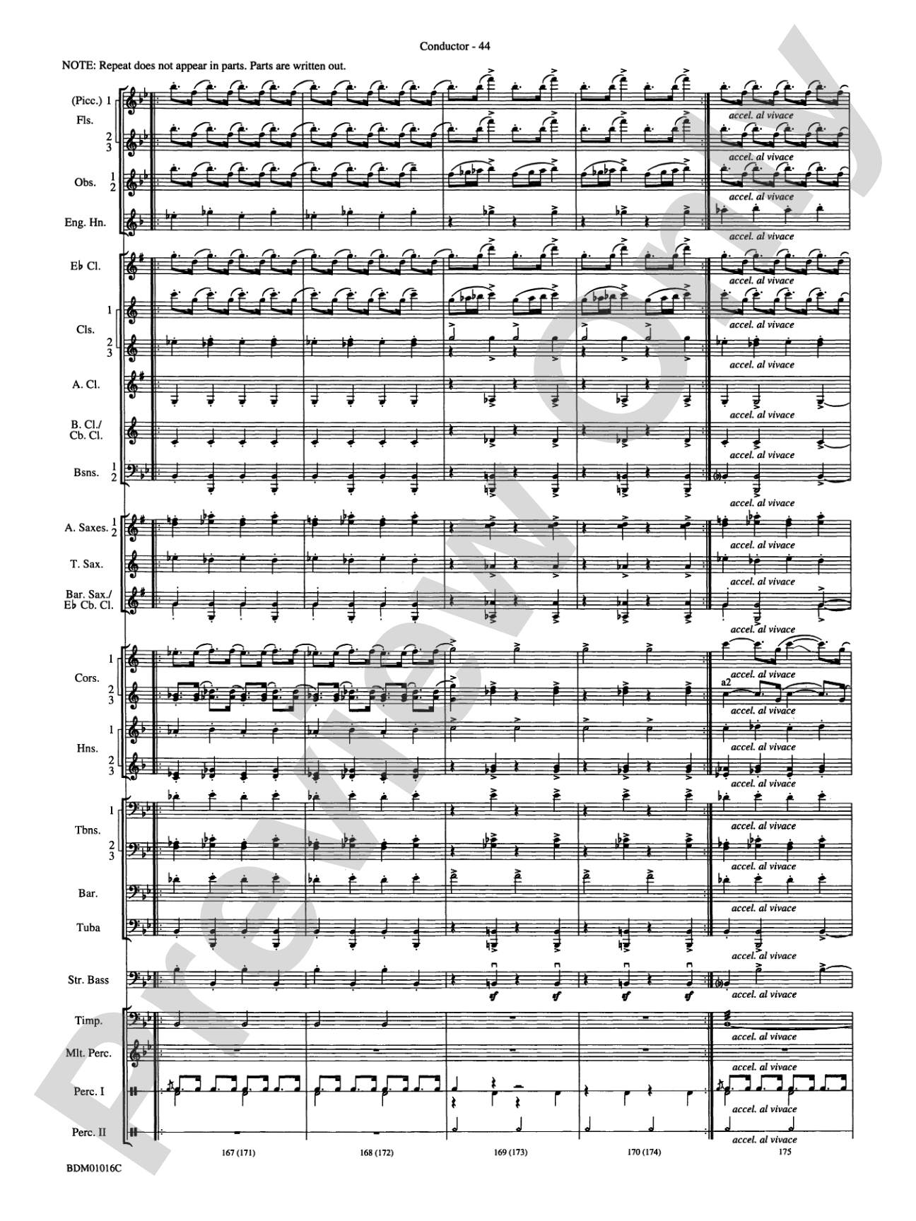 Fanfare and Allegro: Concert Band Conductor Score & Parts