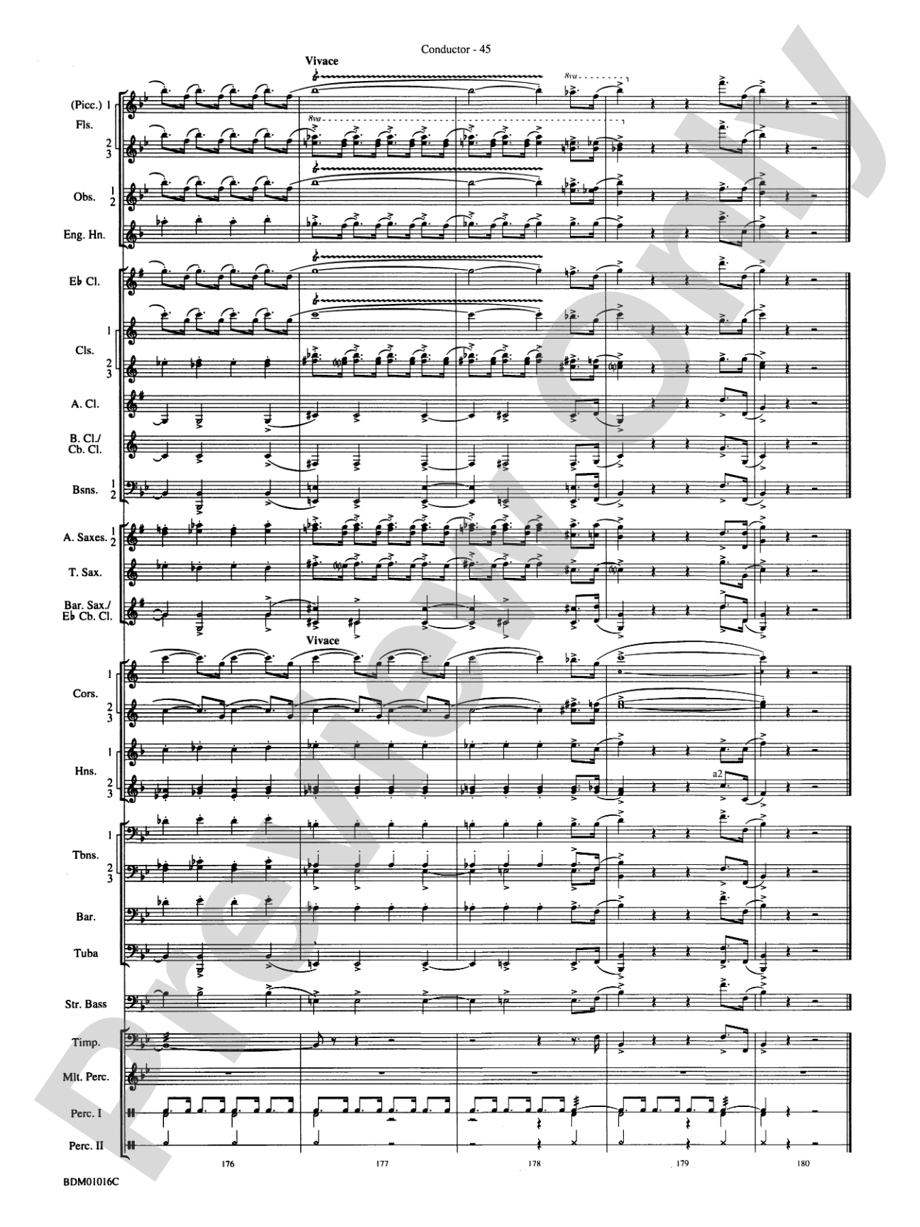 Fanfare and Allegro: Concert Band Conductor Score & Parts