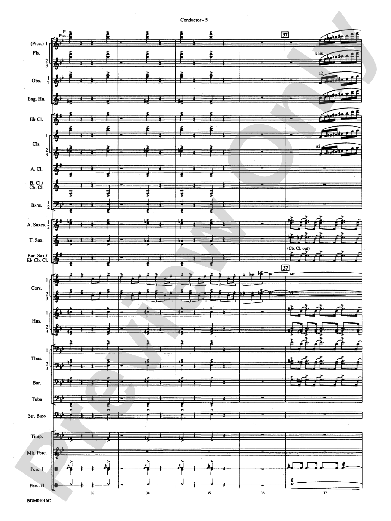 Fanfare and Allegro: Concert Band Conductor Score & Parts