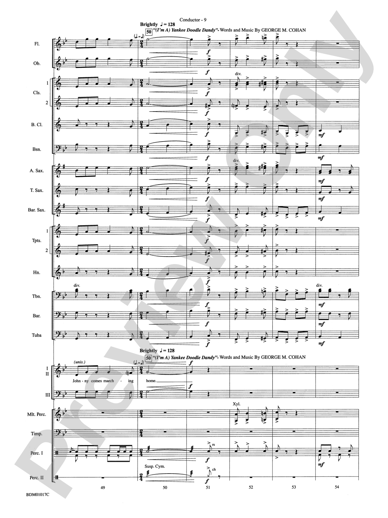 An American Celebration (for Band and Choir): Concert Band Conductor Score & Parts