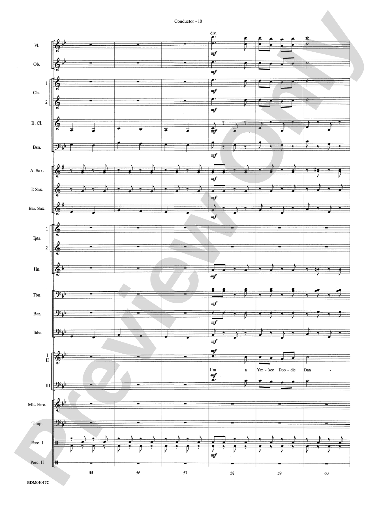 An American Celebration (for Band and Choir): Concert Band Conductor Score & Parts