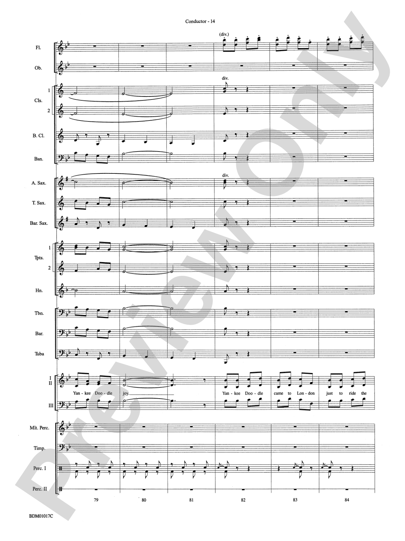 An American Celebration (for Band and Choir): Concert Band Conductor Score & Parts