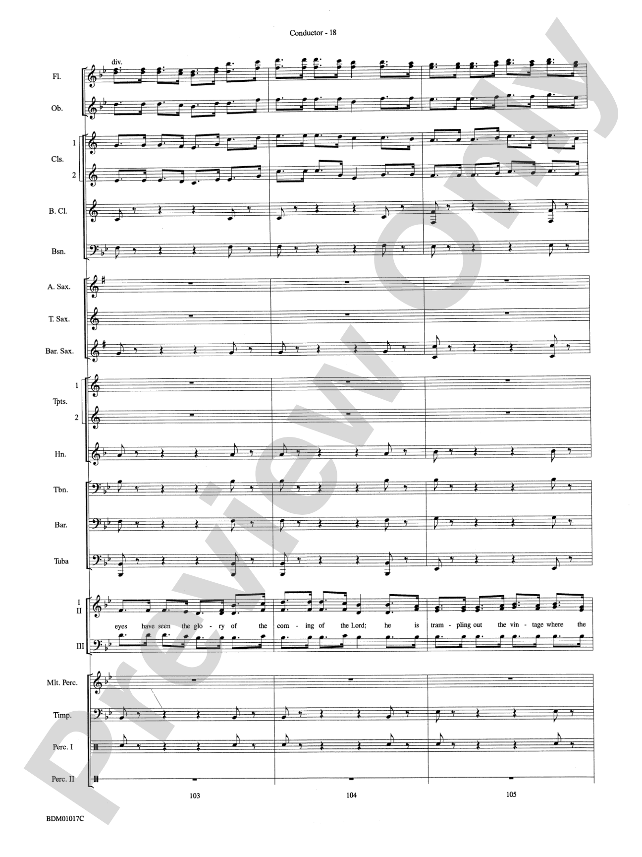 An American Celebration (for Band and Choir): Concert Band Conductor Score & Parts