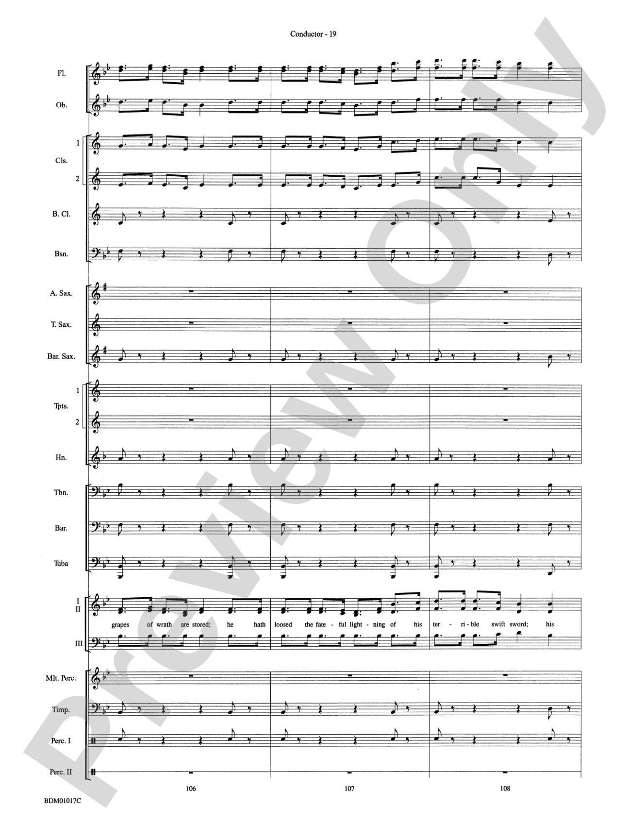 An American Celebration (for Band and Choir): Concert Band Conductor Score & Parts