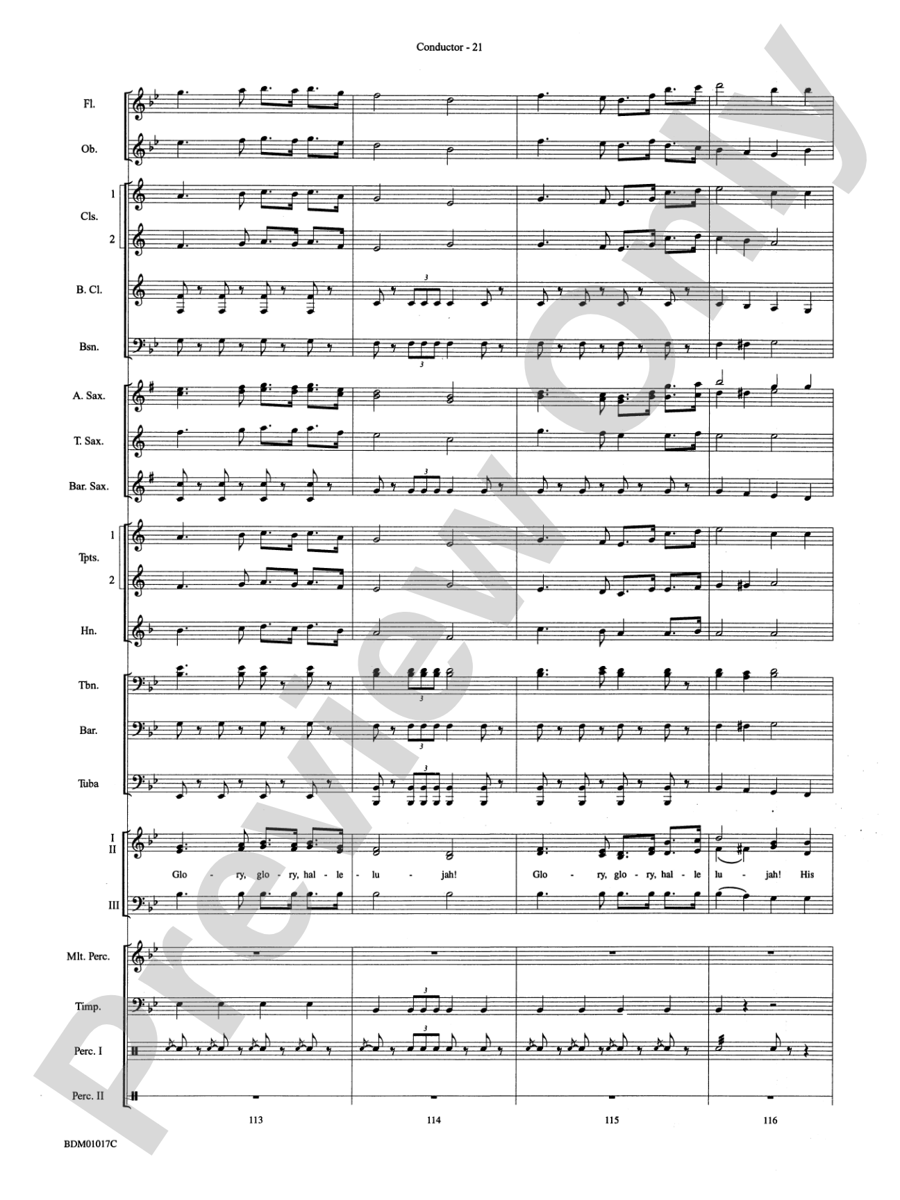 An American Celebration (for Band and Choir): Concert Band Conductor Score & Parts