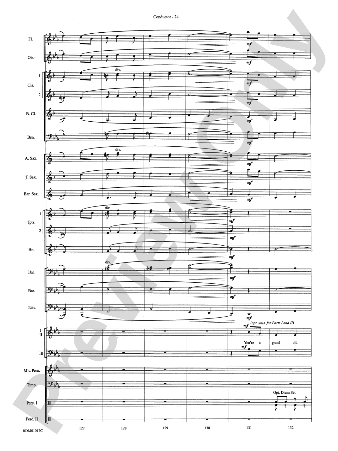 An American Celebration (for Band and Choir): Concert Band Conductor Score & Parts