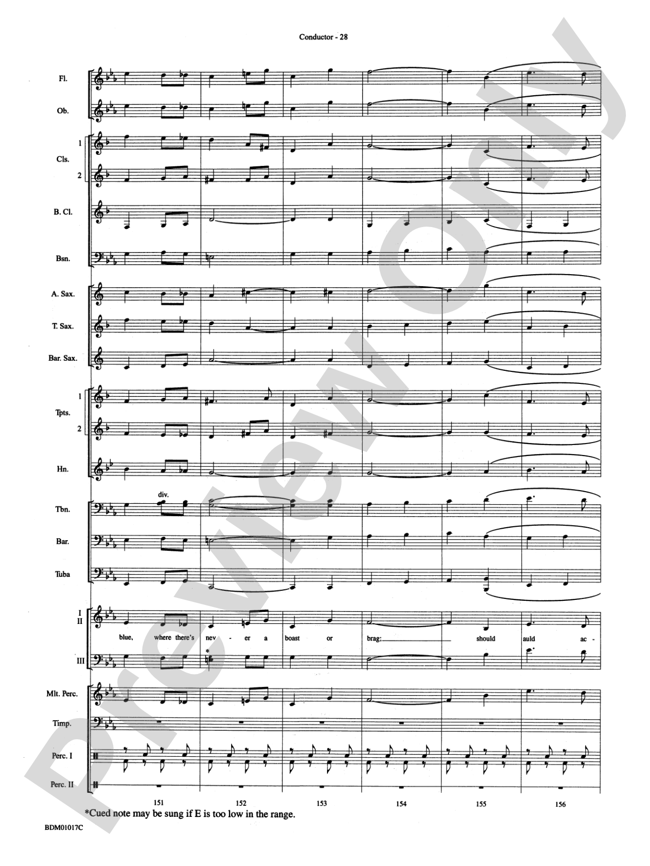 An American Celebration (for Band and Choir): Concert Band Conductor Score & Parts