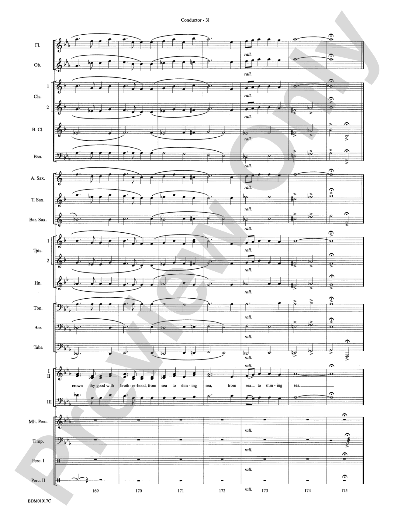 An American Celebration (for Band and Choir): Concert Band Conductor Score & Parts