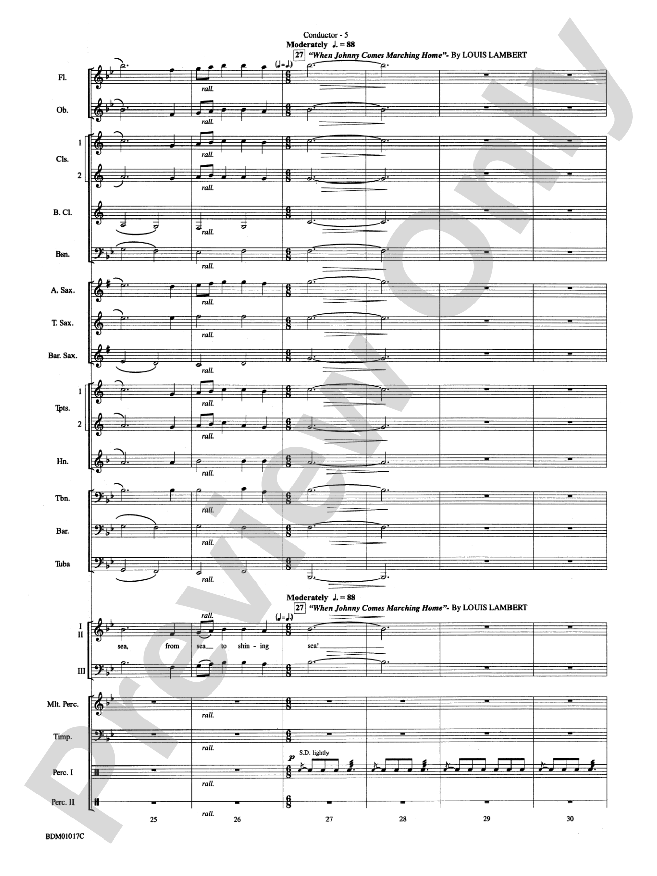 An American Celebration (for Band and Choir): Concert Band Conductor Score & Parts