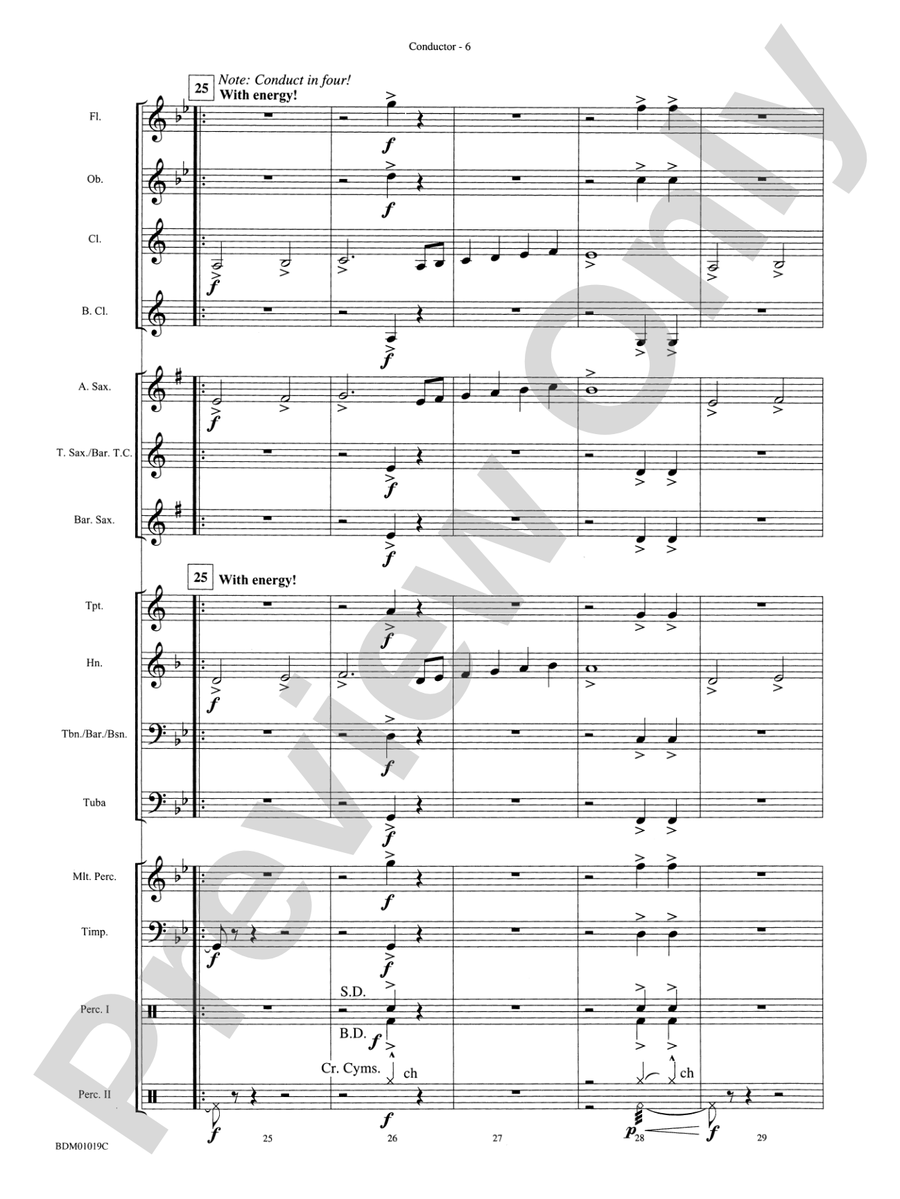 Nocturnal Dances: Concert Band Conductor Score & Parts