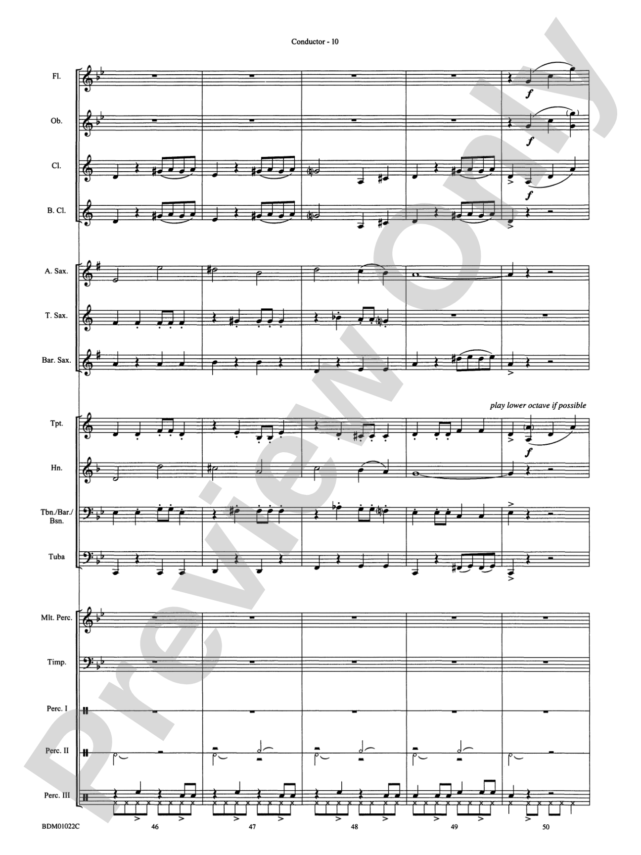 Dark Adventure: Concert Band Conductor Score & Parts