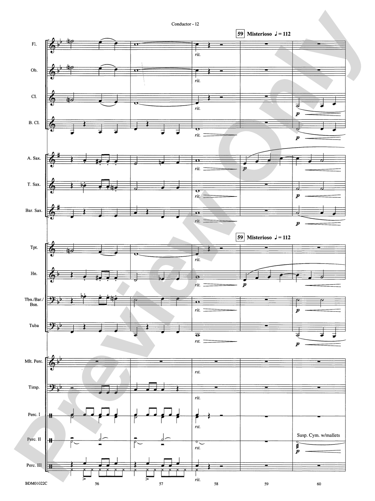 Dark Adventure: Concert Band Conductor Score & Parts