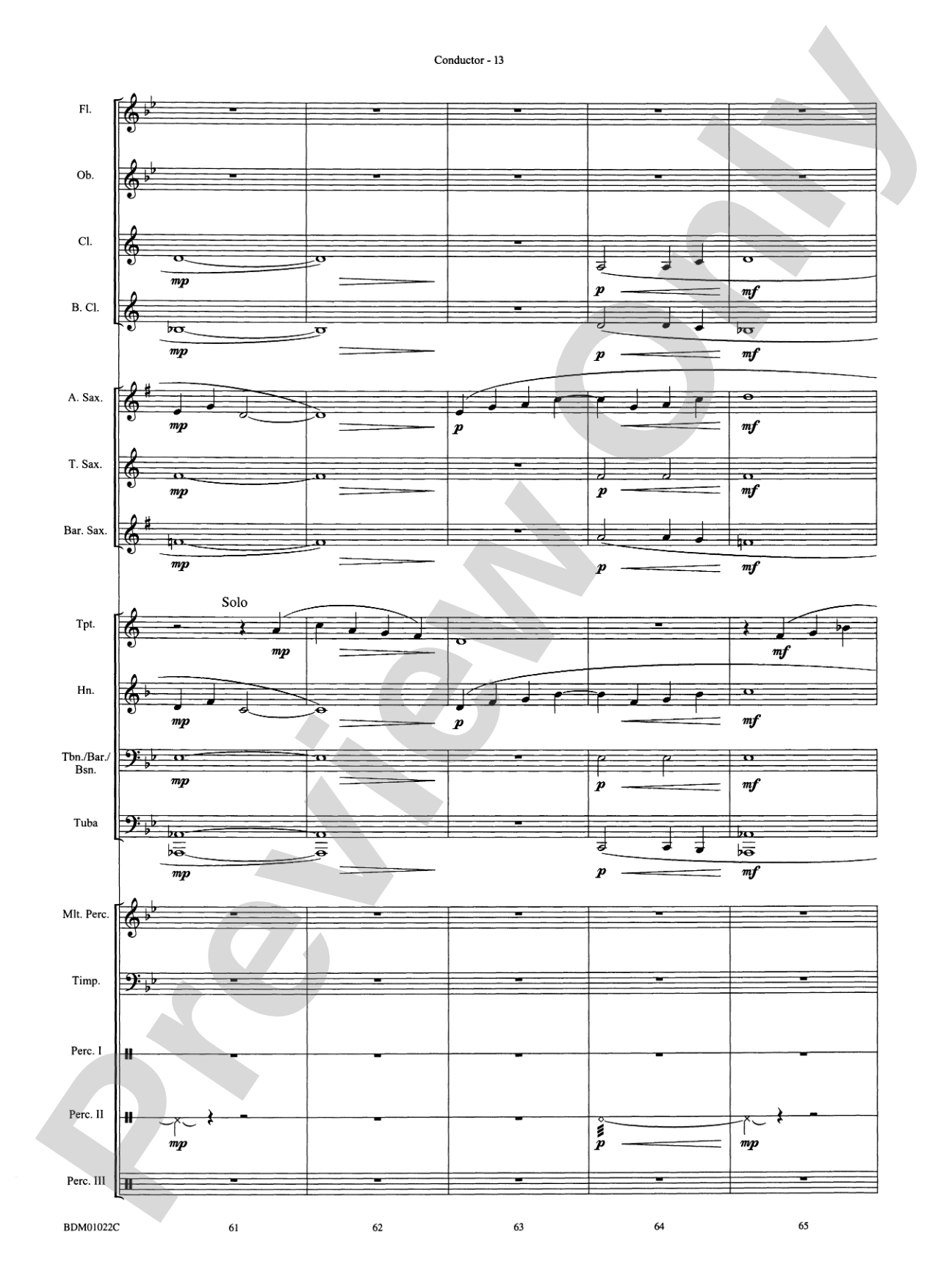 Dark Adventure: Concert Band Conductor Score & Parts