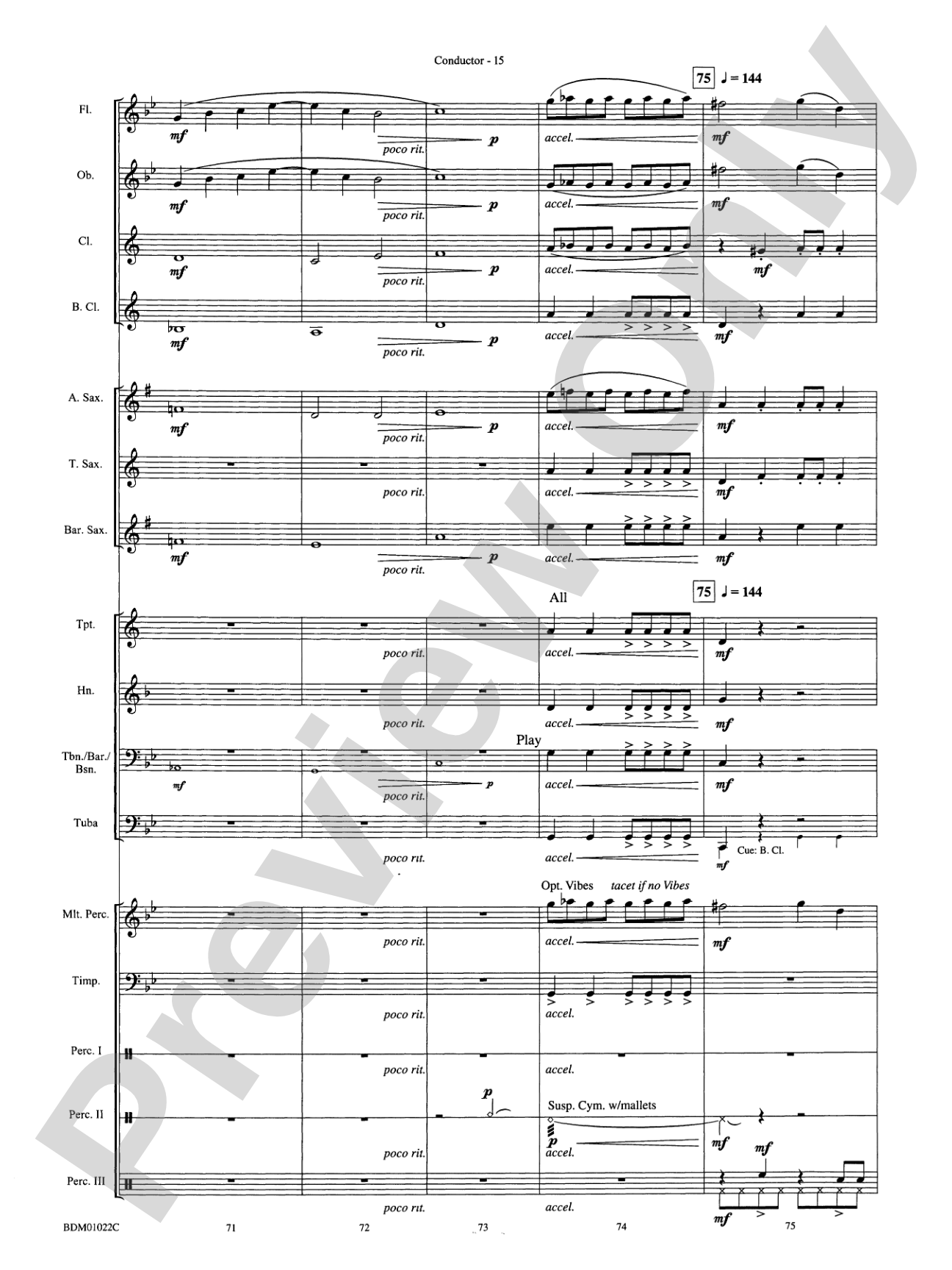 Dark Adventure: Concert Band Conductor Score & Parts