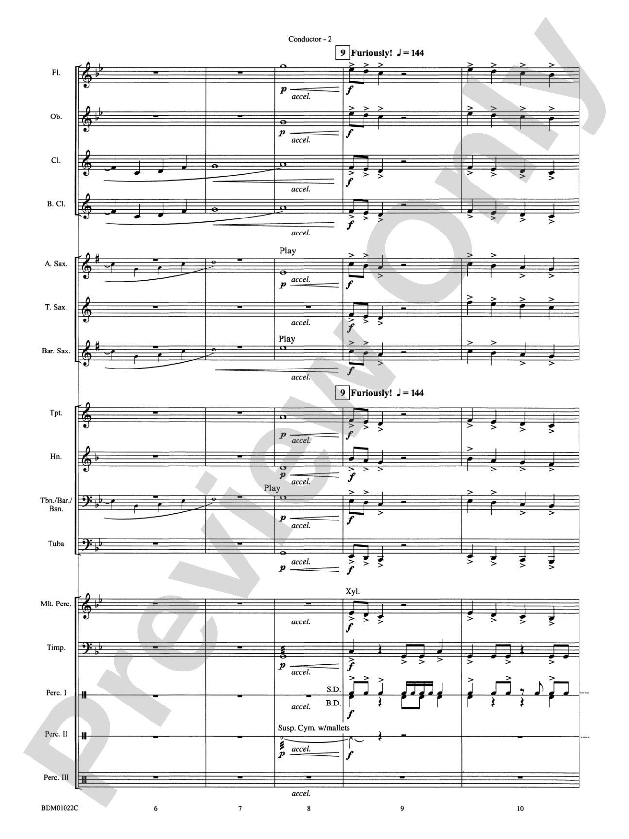 Dark Adventure: Concert Band Conductor Score & Parts