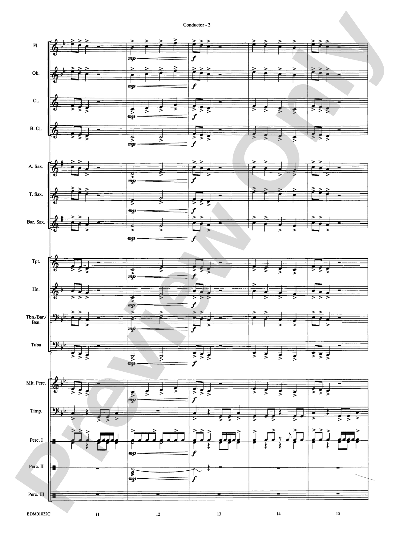 Dark Adventure: Concert Band Conductor Score & Parts