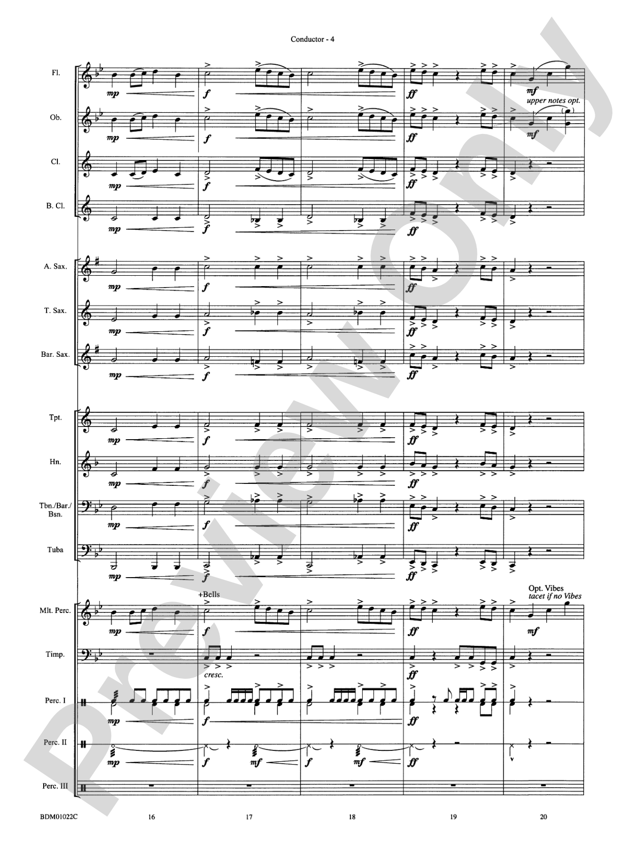 Dark Adventure: Concert Band Conductor Score & Parts