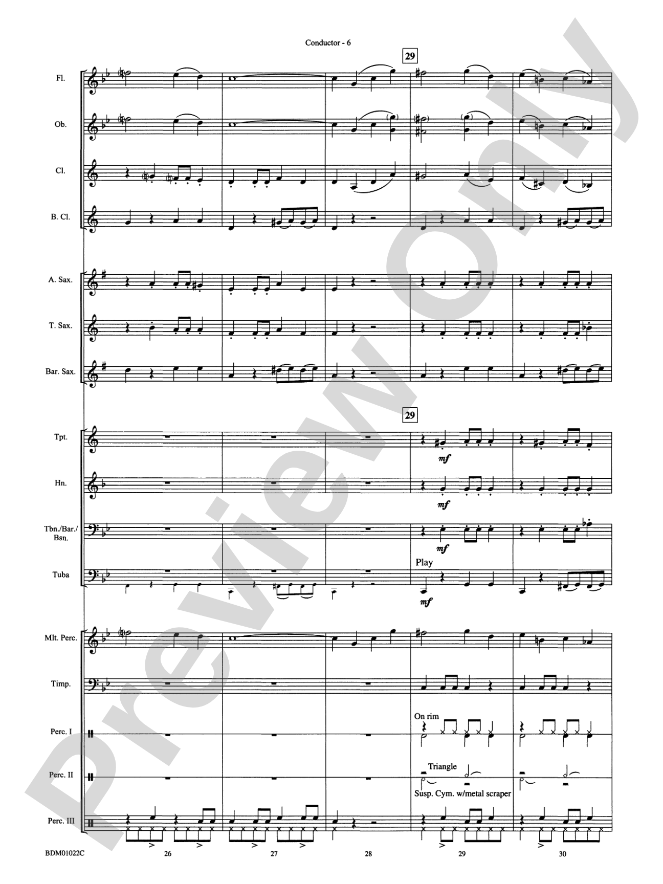 Dark Adventure: Concert Band Conductor Score & Parts