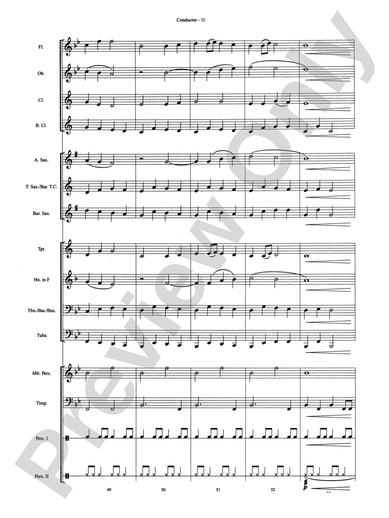 Vandivere Fanfare: Concert Band Conductor Score & Parts
