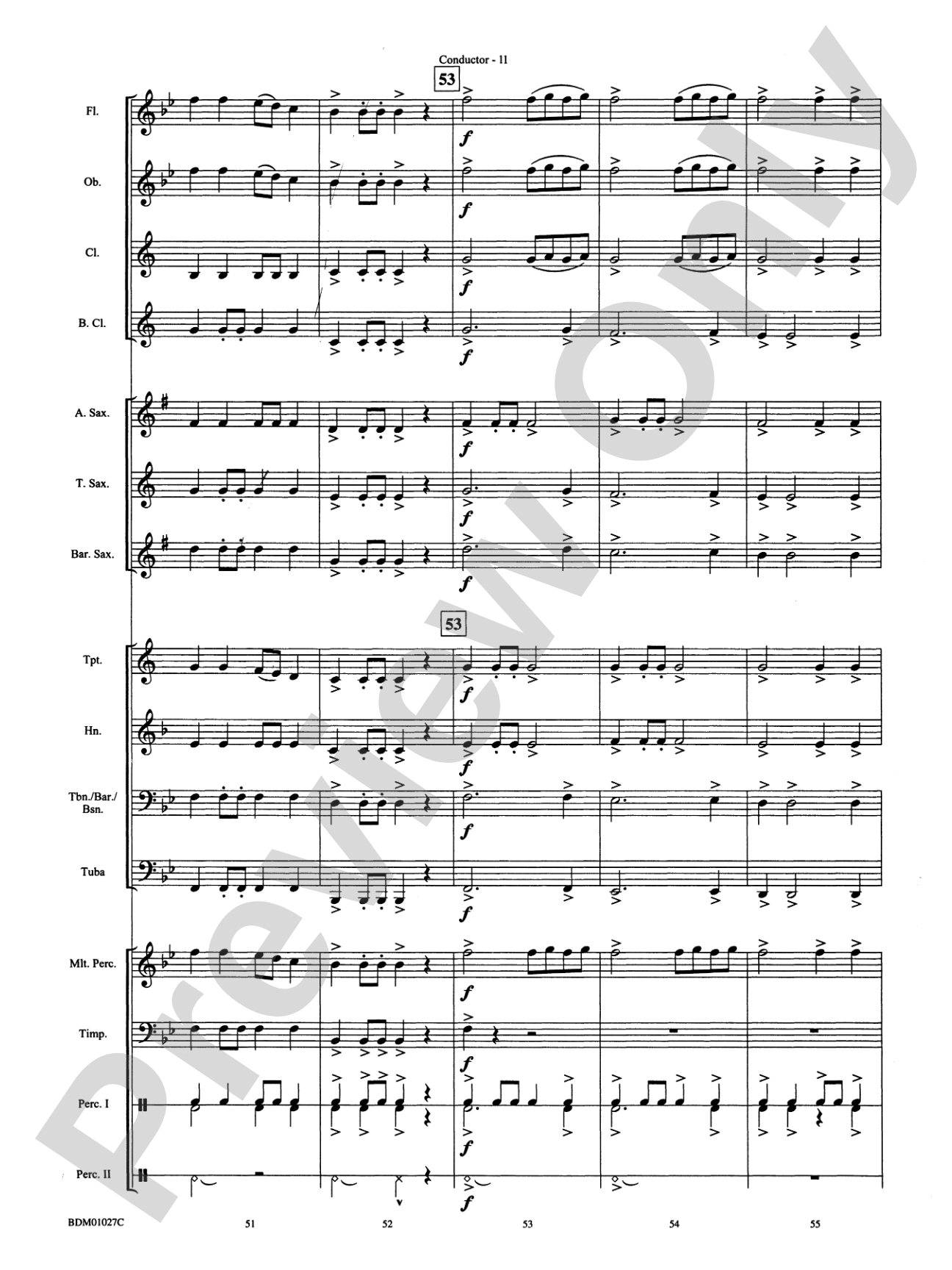 Entry of the Noblemen: Concert Band Conductor Score & Parts